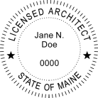 Maine Licensed Architect Seal